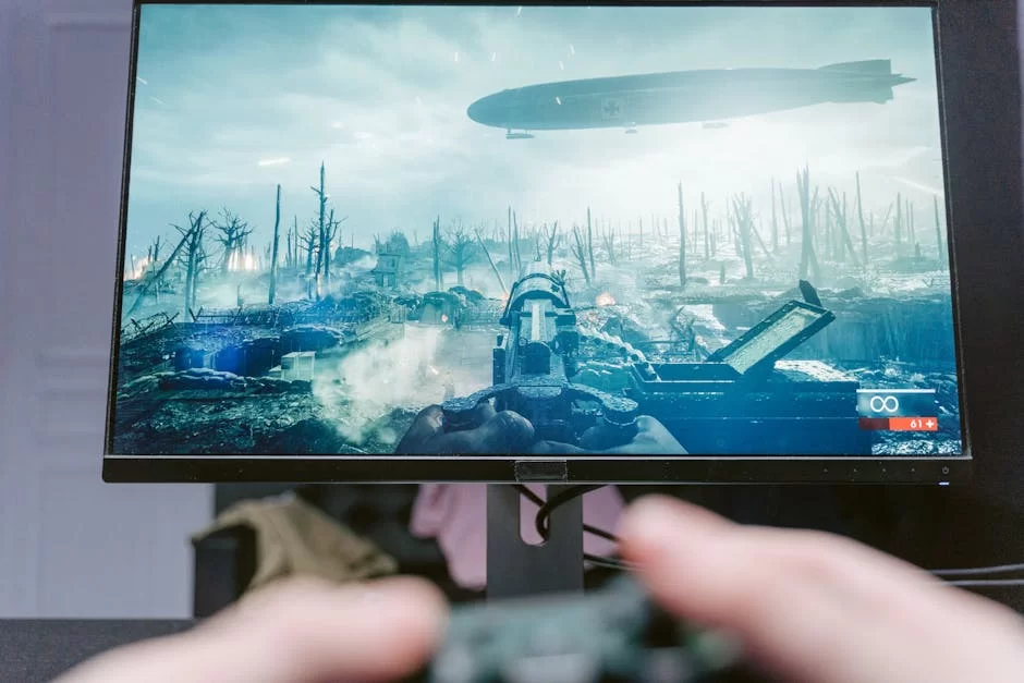 Call of Duty oyunundan bir sahne, askerlerin çatıştığı modern savaş ortamı