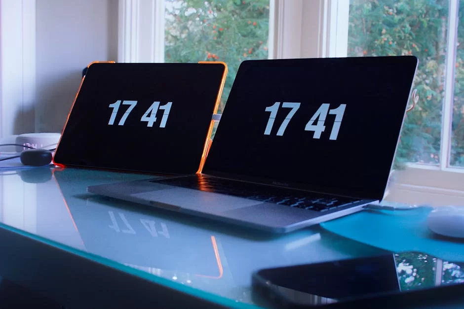 A visual example illustrating time synchronization in the Windows operating system