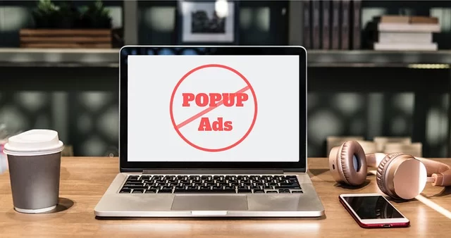 Tarayıcıda pop-up engelleyici mesajı gösteren bir görsel