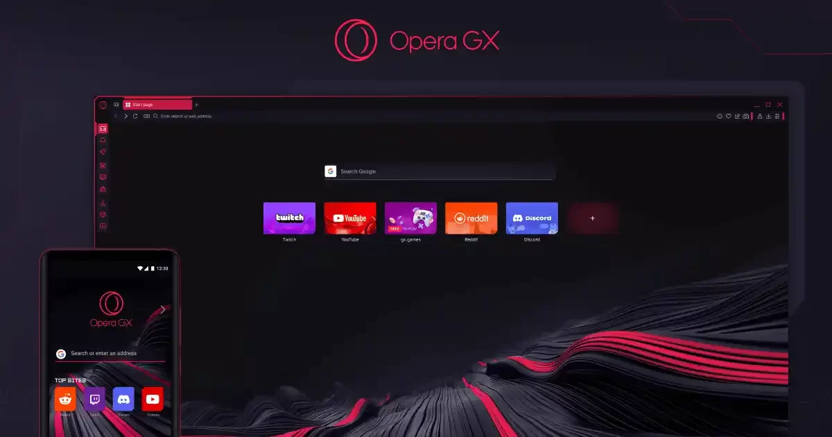 Opera GX tarayıcı görseli
