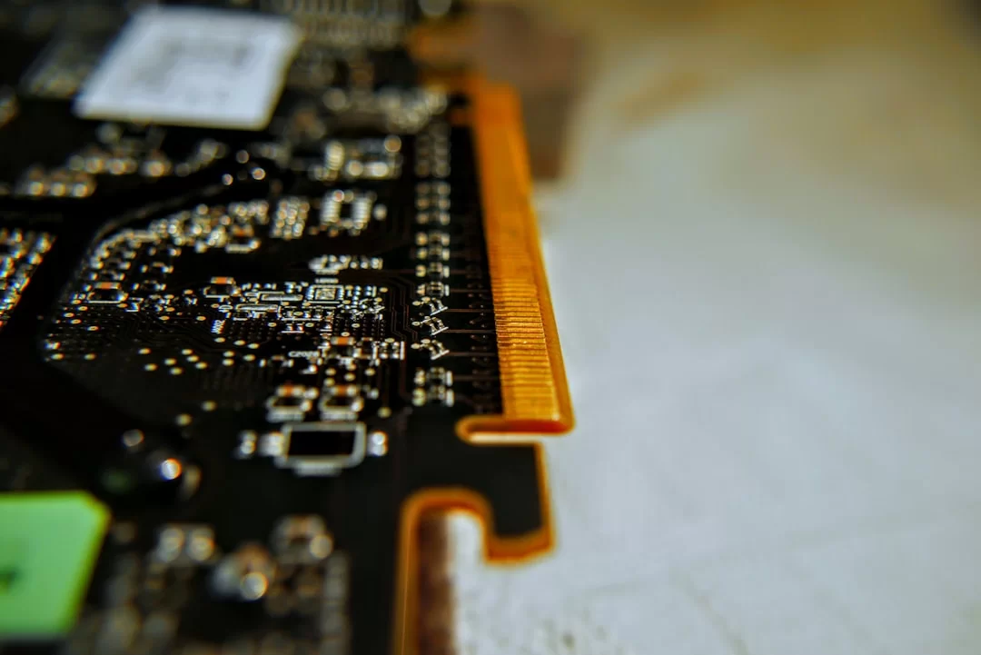 The part of a graphics card that inserts into a PCI Express slot