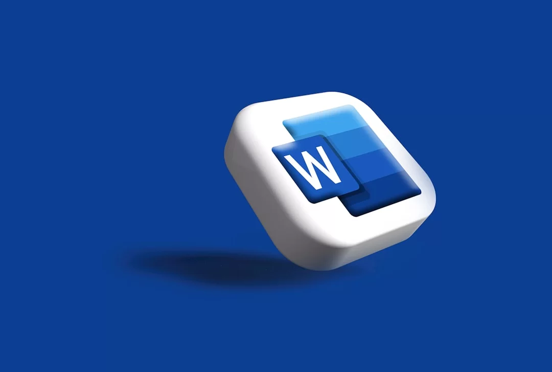 Microsoft Word yazılımının ikonlu görseli