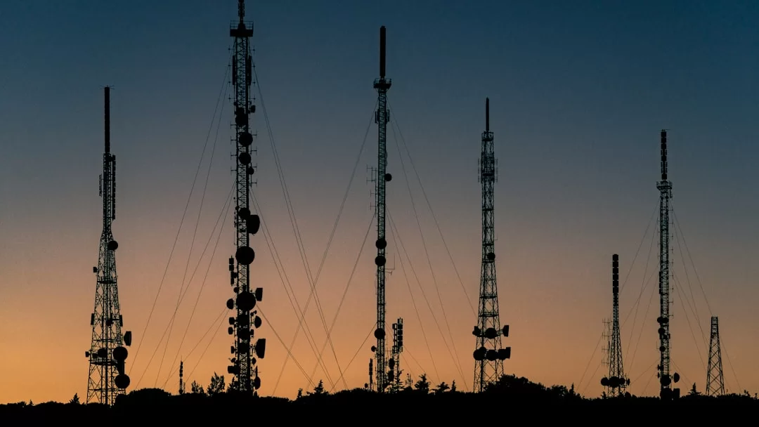 Multiple poles emitting radio frequency signals