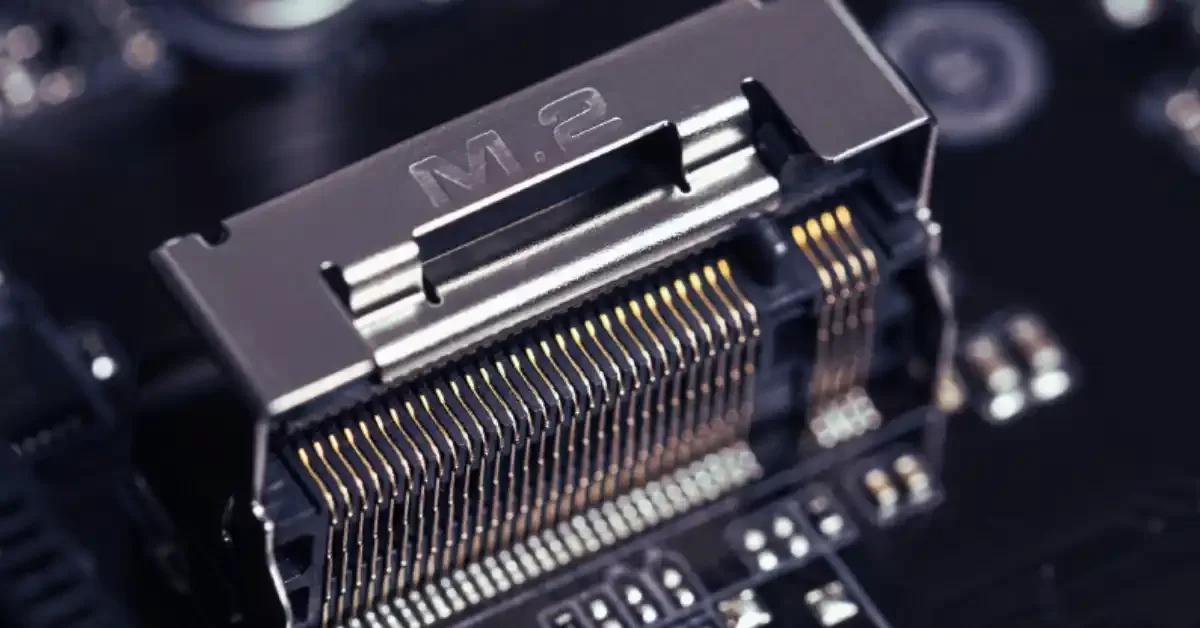 M.2 slot on a motherboard