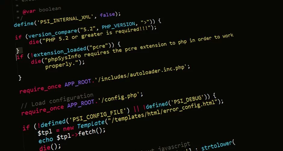 Use of an IF block on a coding screen