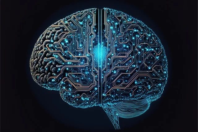 An image expressing artificial intelligence technology