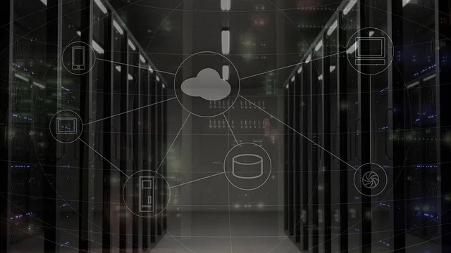 A visual showing the server network, data flow, and connections of streaming technology