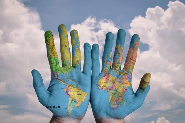 GeoTIFF formatında gösterilen harita, uydu ve insansız hava aracı verilerini içeren bir coğrafi veri görüntüsü