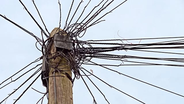 Old telegraph tower connection