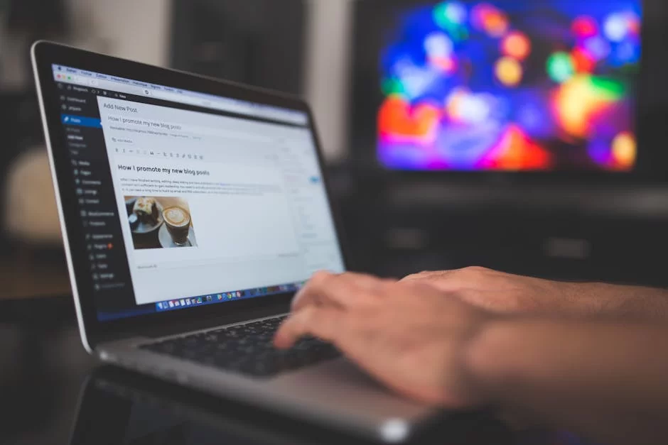 Bir içerik yönetim sisteminin (CMS) kontrol panelini veya bir web sitesi düzenleme arayüzünü gösteren bilgisayar ekranı görseli