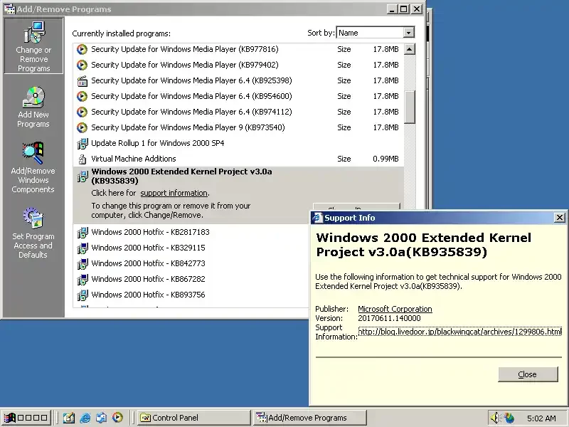 Windows 2000 Extended Kernel yaması