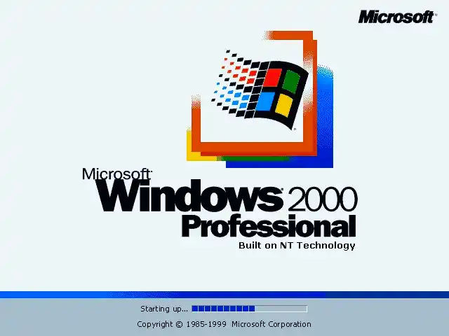 Microsoft Windows 2000 Professional Logosu
