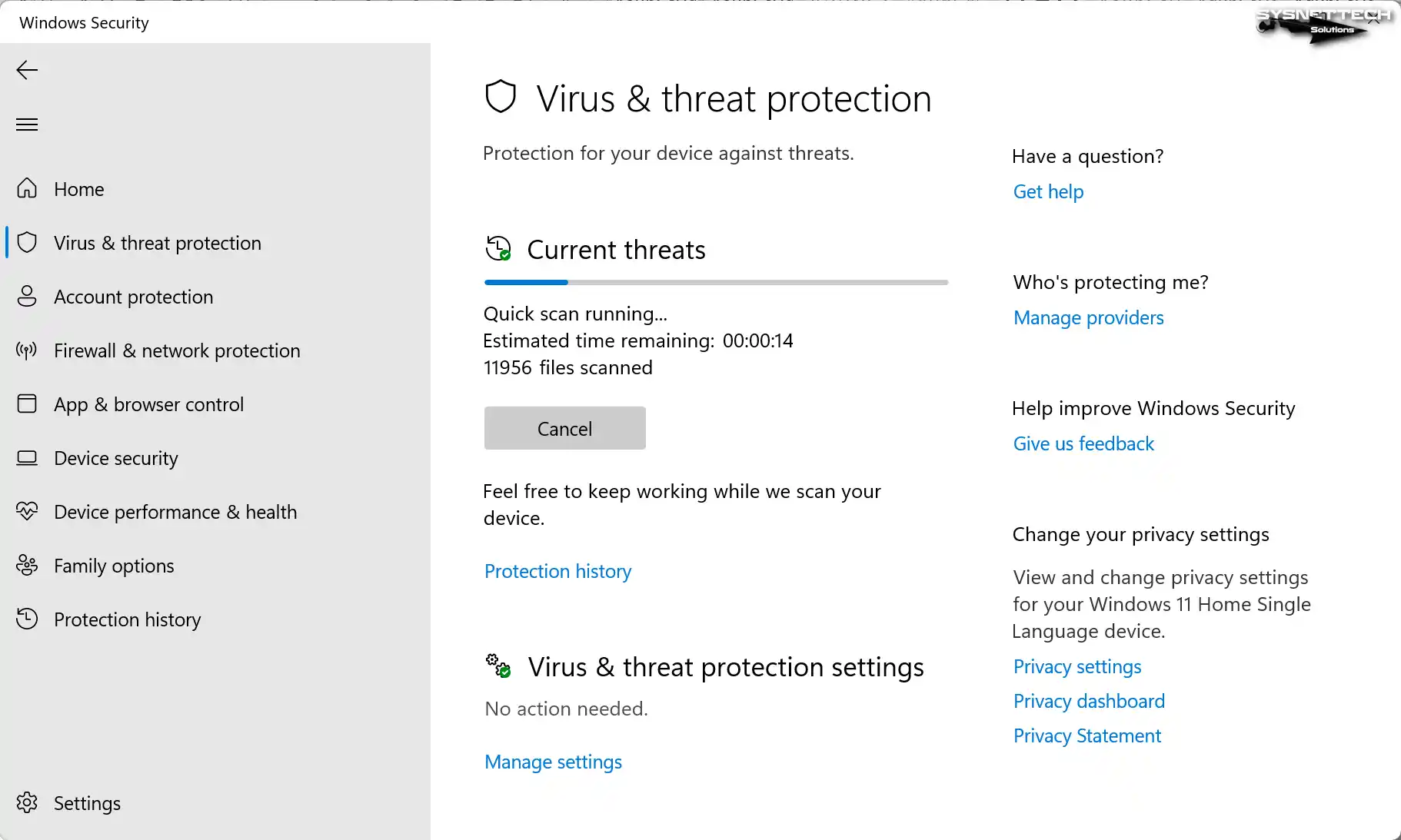 Windows Defender'ın Virüs Taraması