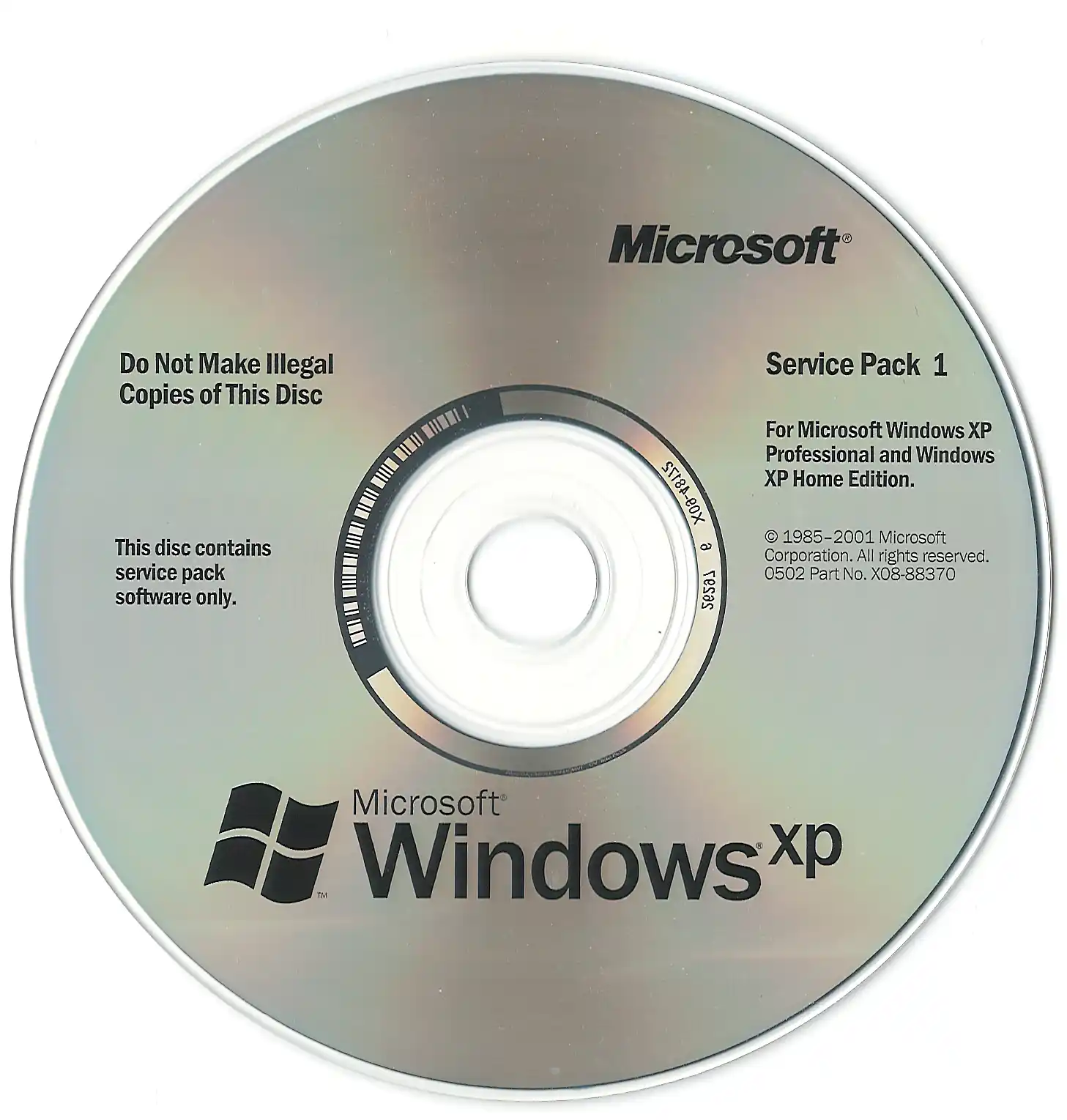 Windows XP Service Pack 1 (SP1) Disc