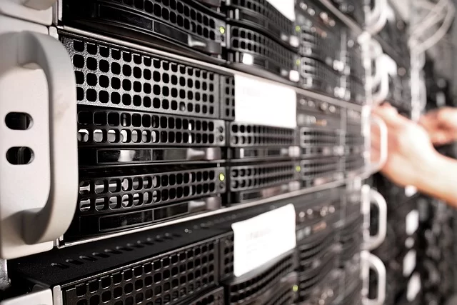 Visual showing intensive data workload and processing on database servers