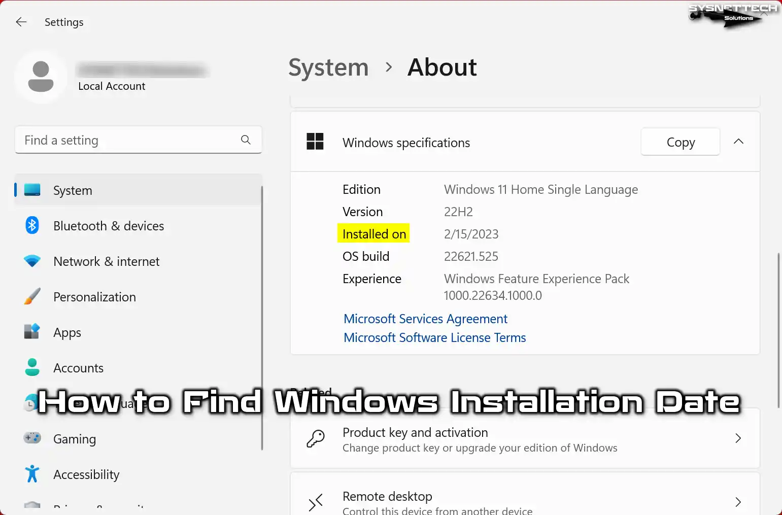 How to Find Windows Original Installation Date using CMD and Powershell