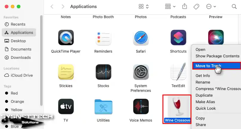 Wine Crossover Kaldırma